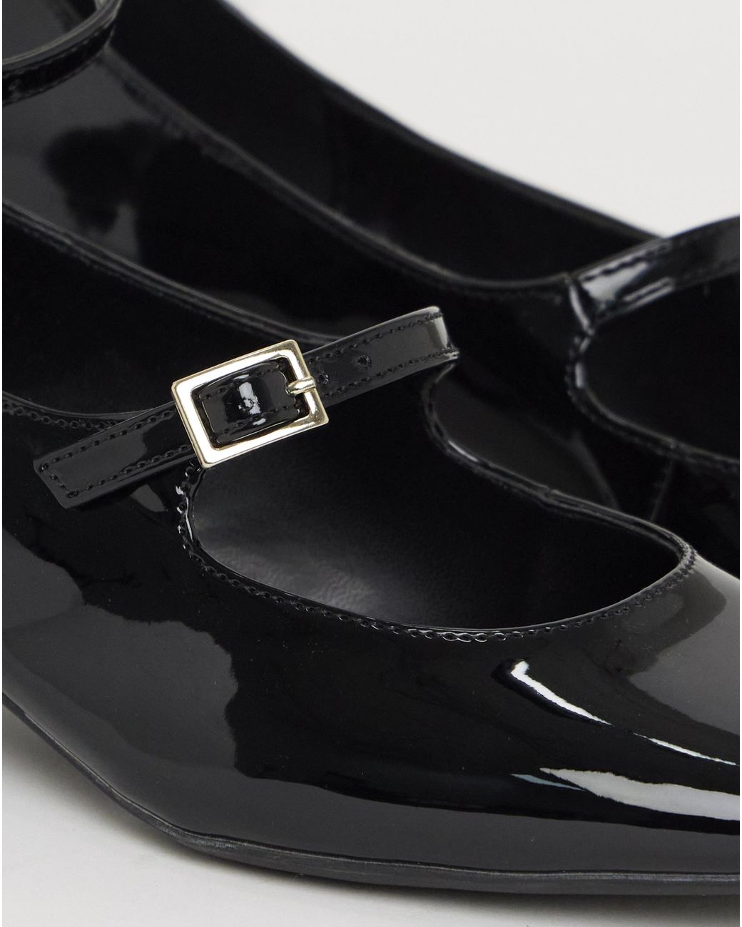Simply Be Black Mary Jane Ankle Strap Heel Shoes Wide
