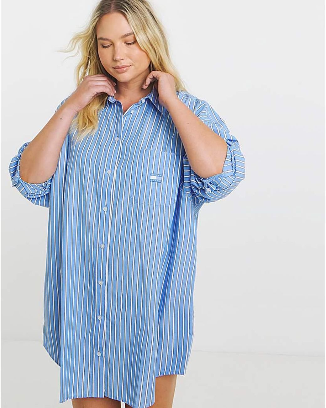 Tommy Hilfiger Blue Stripe Shirt Dress