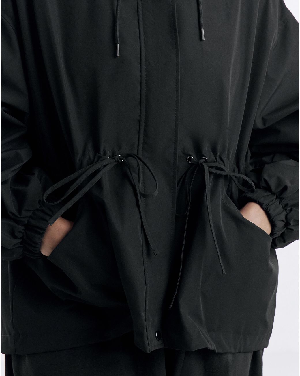 Simply Be Blue Hooded Swing Parka Jacket
