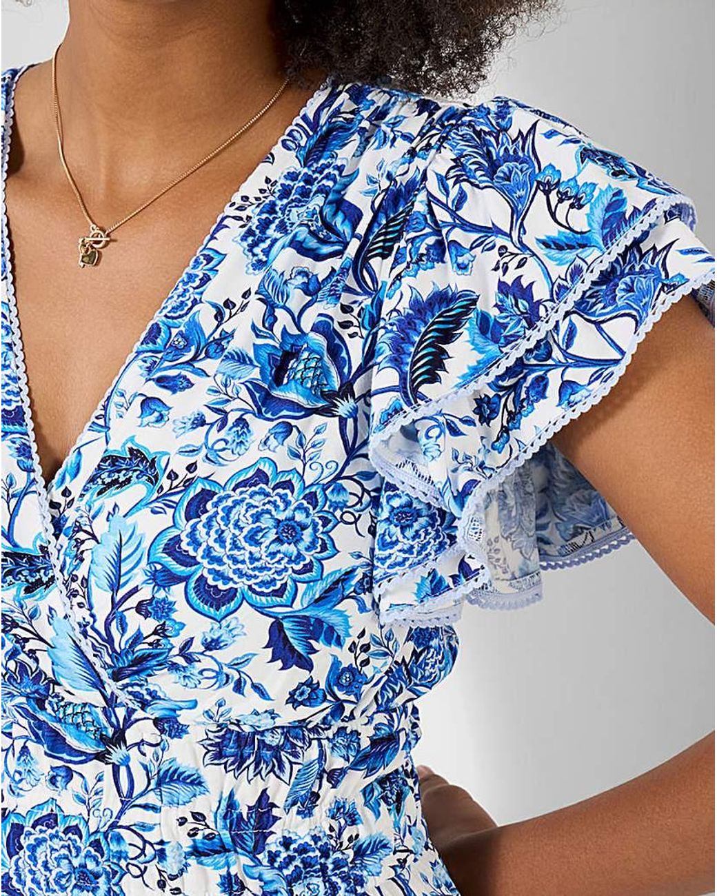 Joe Browns Santorini Floral Jersey Dress In Blue Lyst UK joe-browns-santorini-floral-jersey-dress-in-blue-lyst-uk
