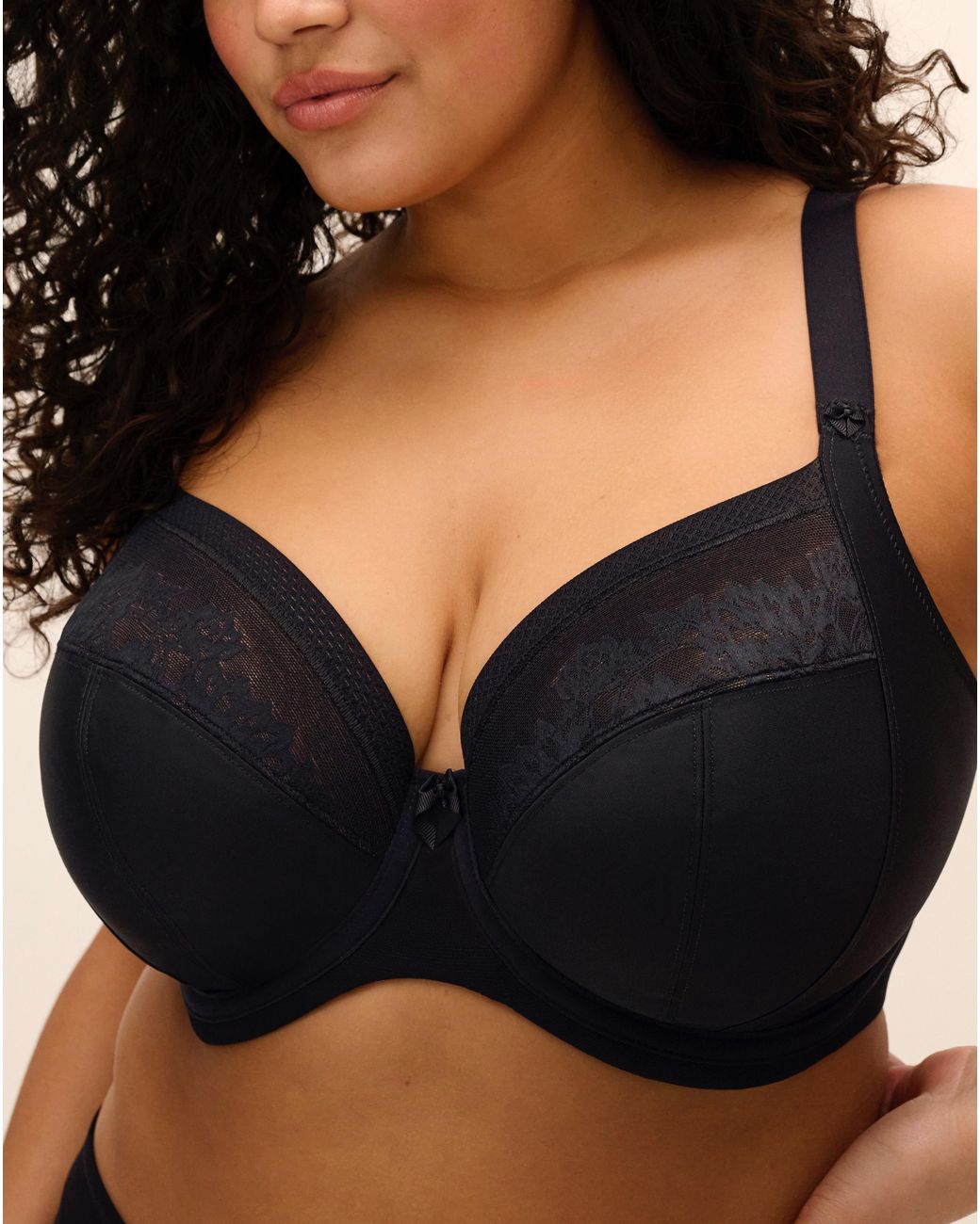 Elomi Black Nerina Plunge Wired Bra