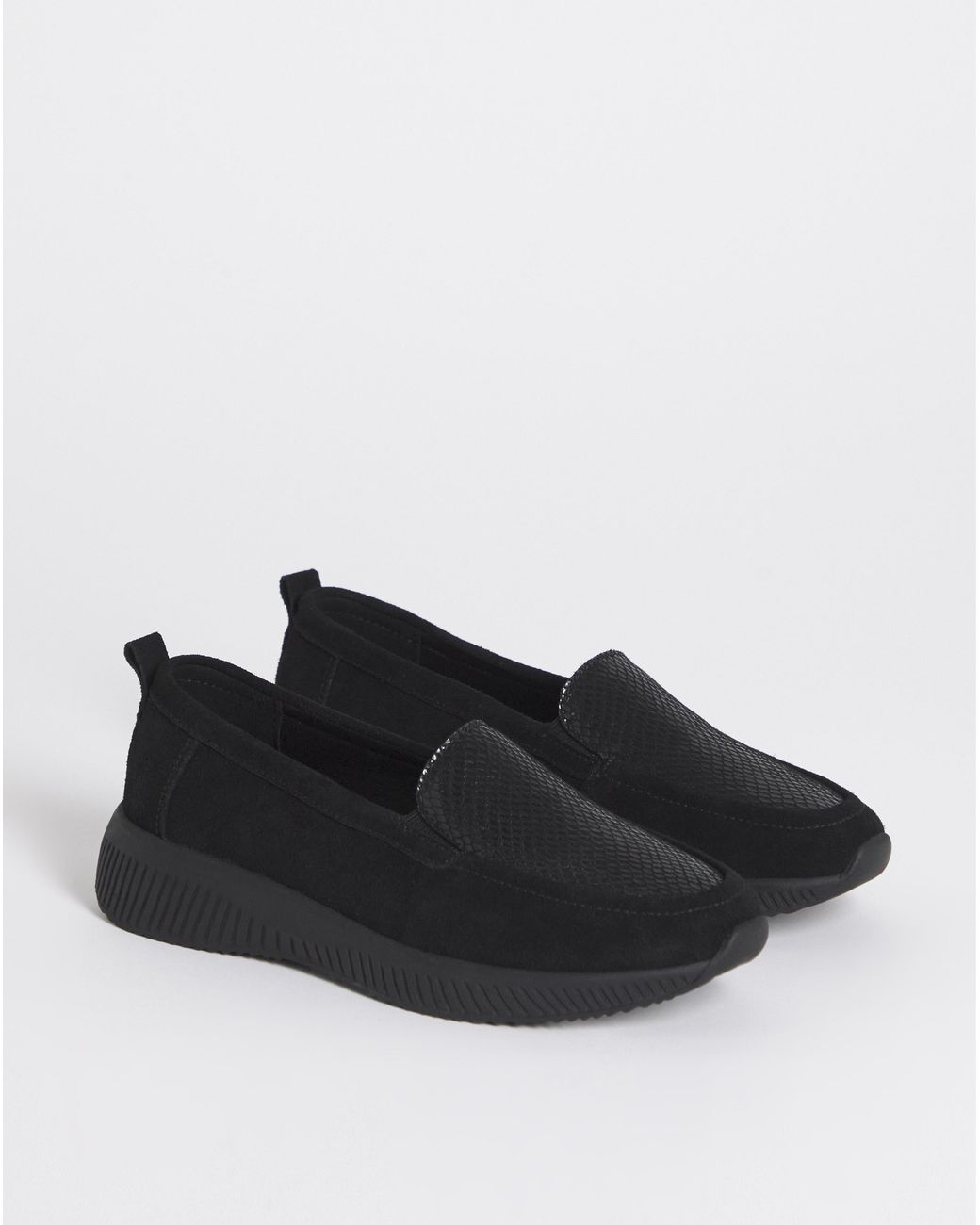 Heavenly Soles Blue Sporty Loafer E Fit