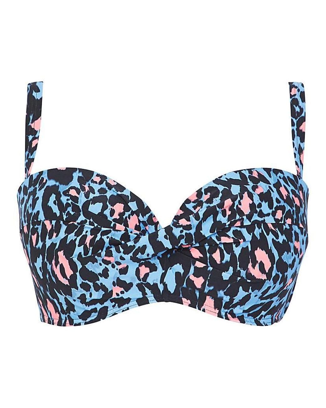 MAGISCULPT Blue Bandeau Bikini Top