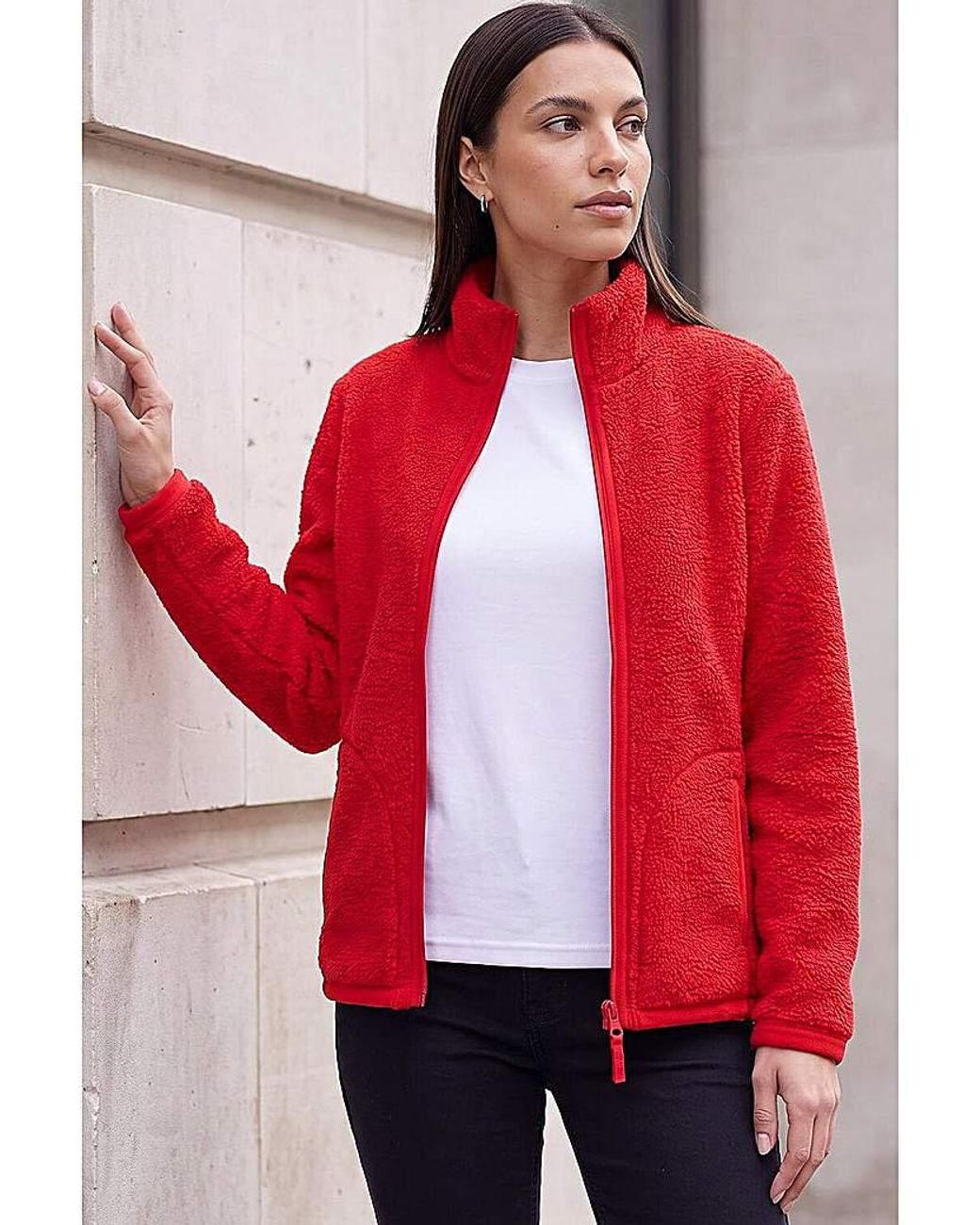 Roman Red Roman Reversible Fleece Zip Jacket