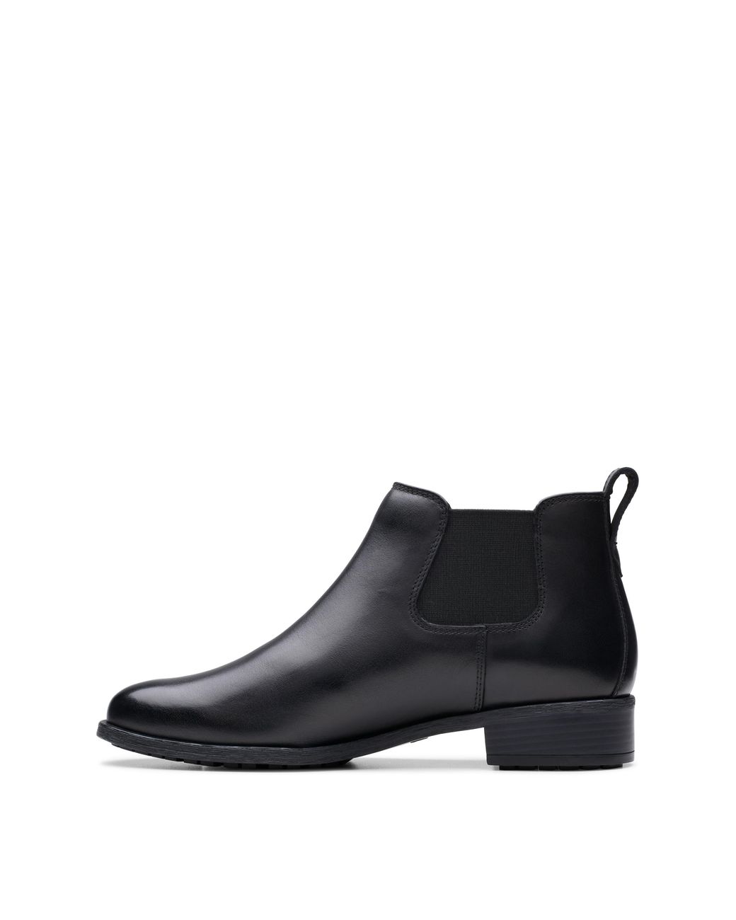 Clarks Black Chelsea Ankle Boot Wide