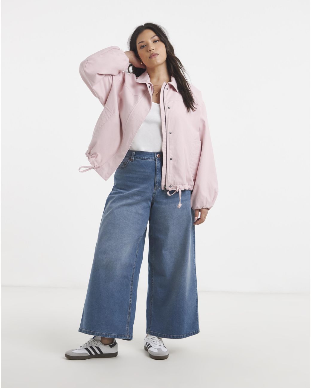 Simply Be Pink Lyocell Short Parka