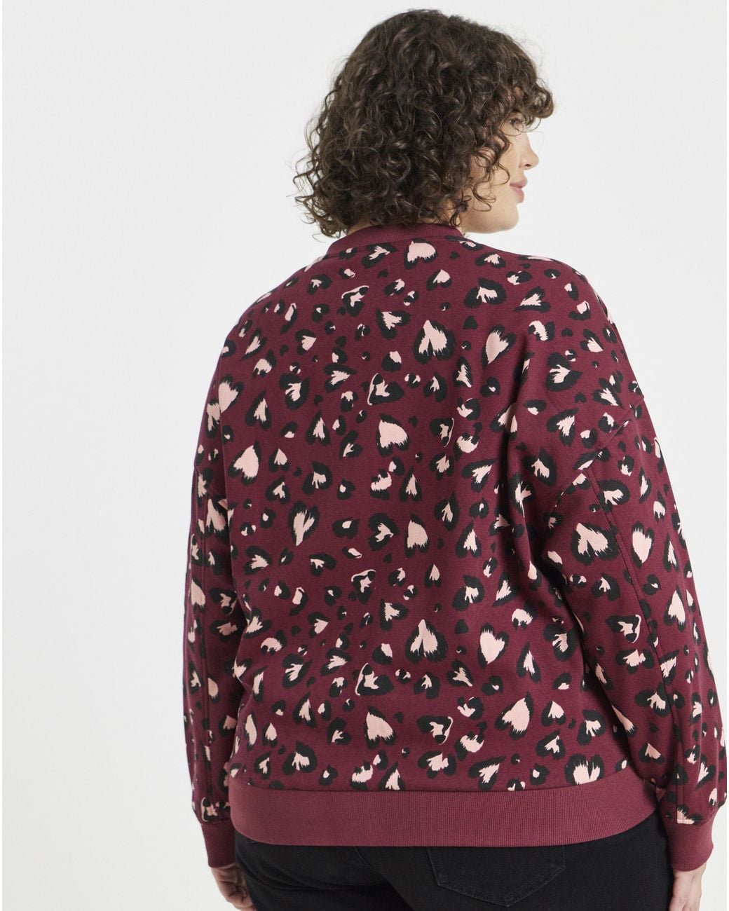Simply Be Purple Bomber Jacket