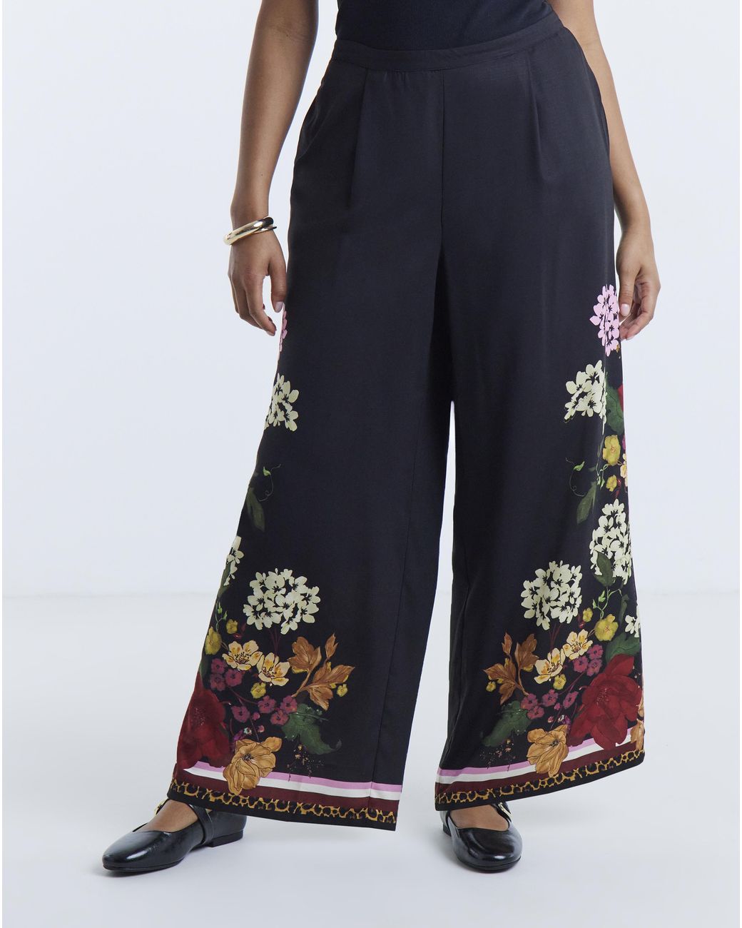 Simply Be Blue Wide Leg Trouser