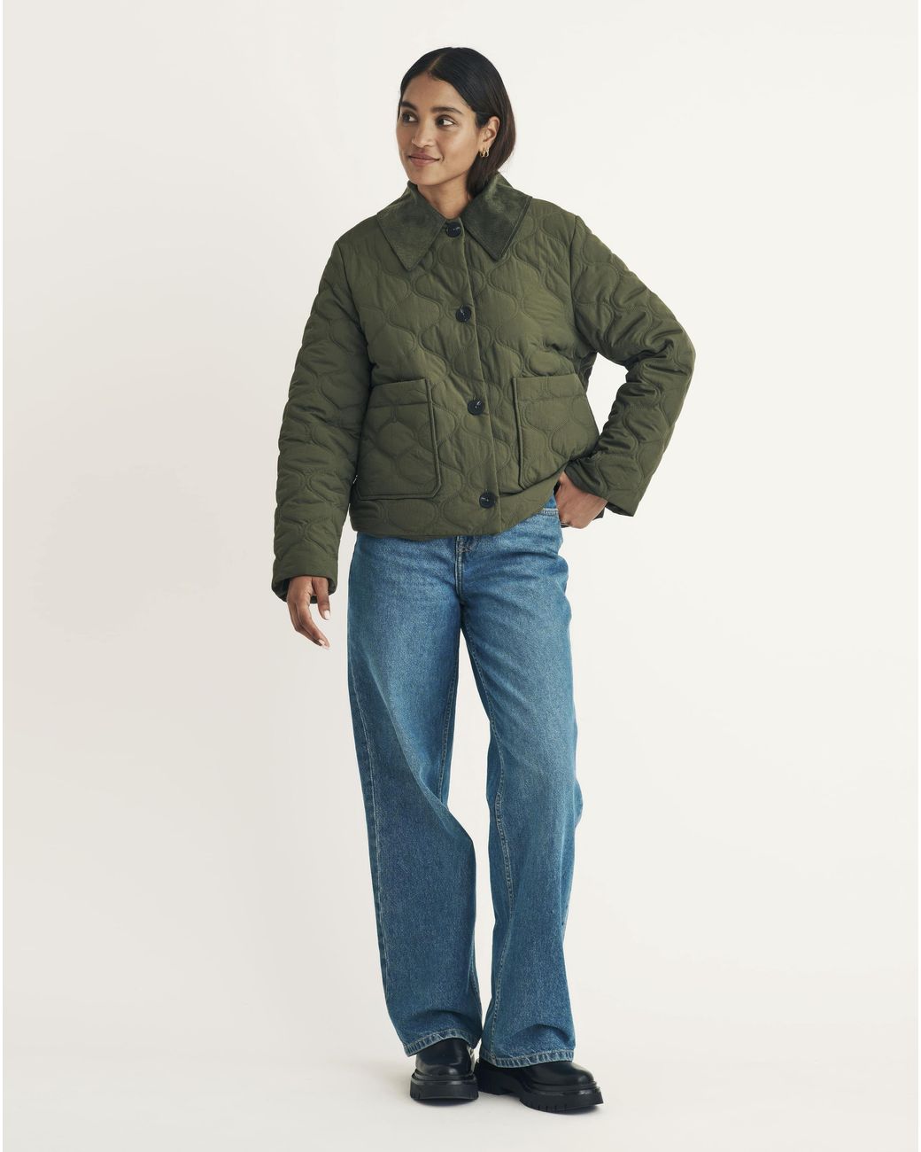 Nobody's Child Green Quilted Jacket