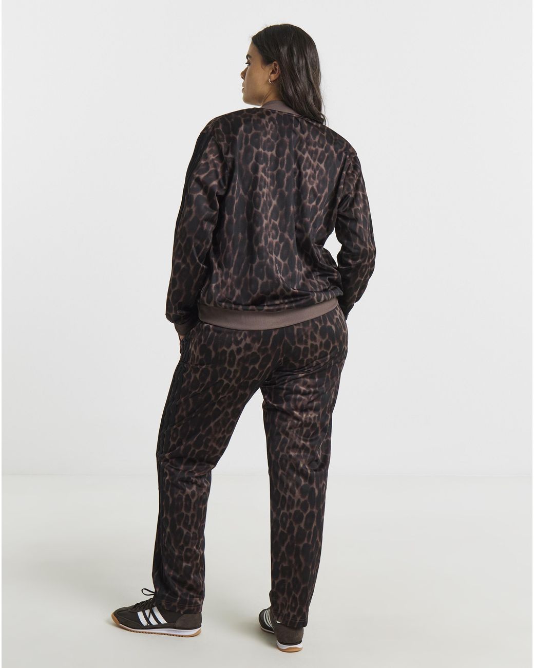 Adidas Black Print 3 Stripes Tracksuit