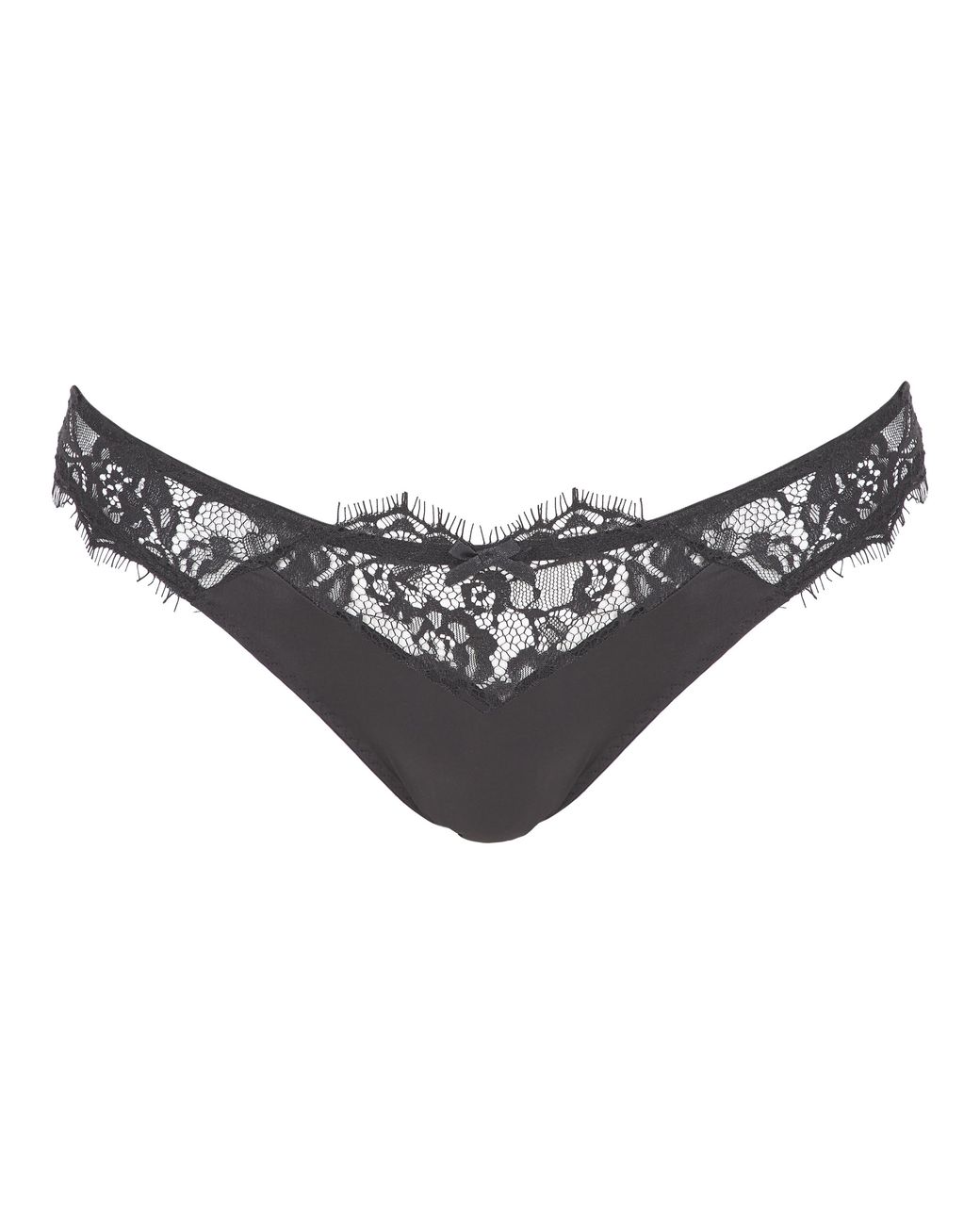 Figleaves Black Pulse Lace Brazilian