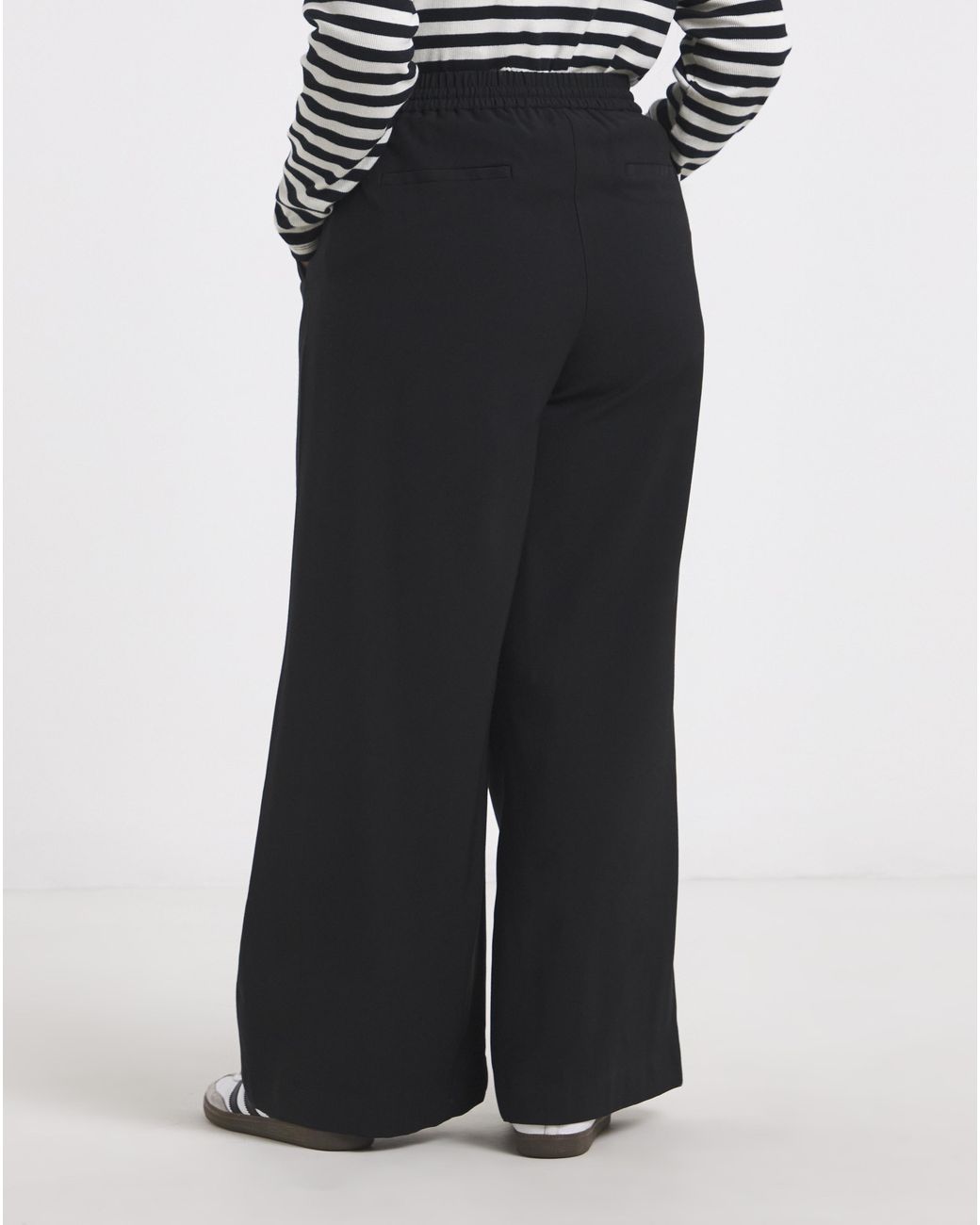 Simply Be Blue Wide Leg Trousers