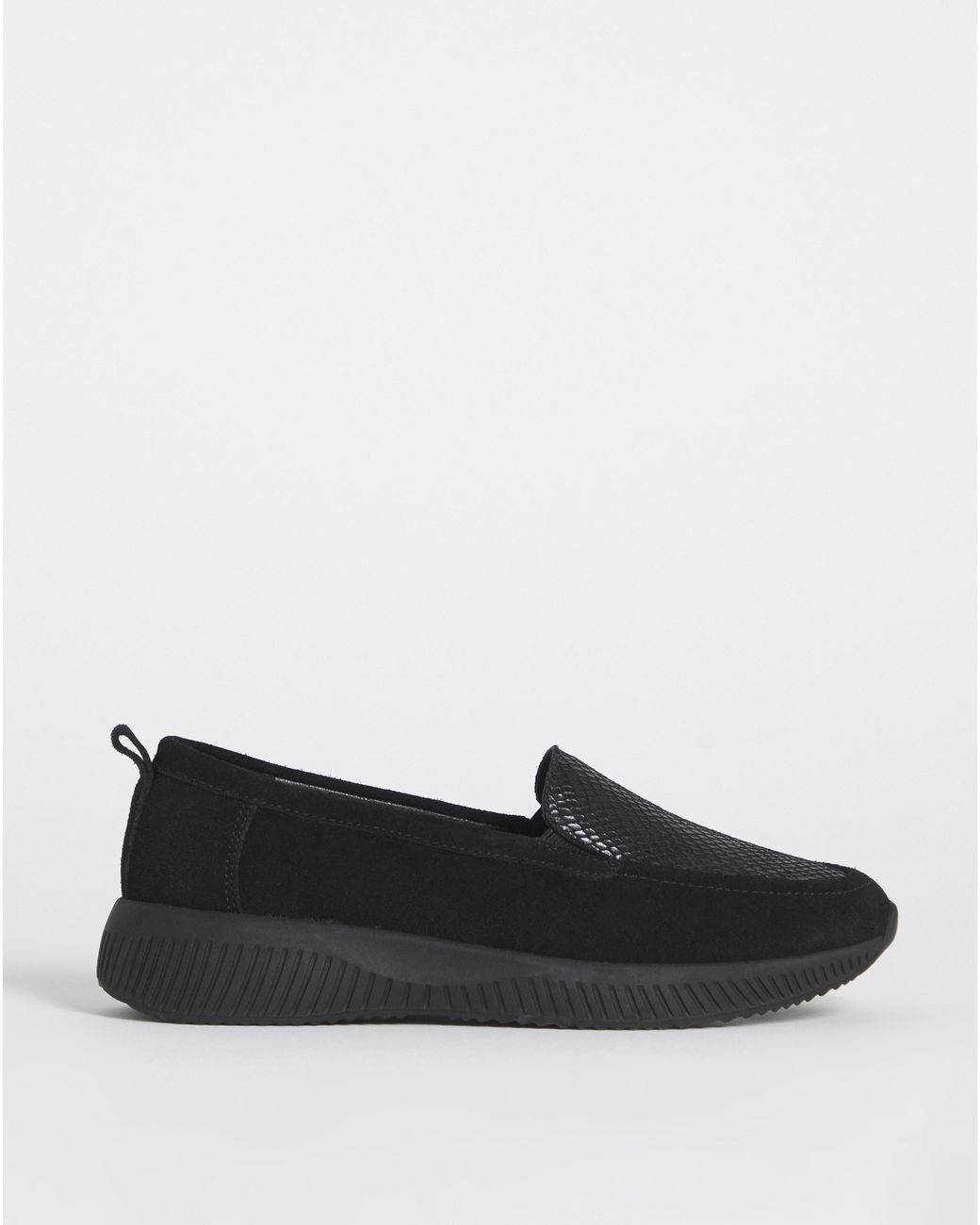 Heavenly Soles Blue Sporty Loafer E Fit