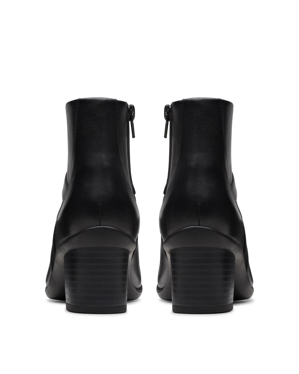 Clarks Black Heeled Ankle Boot Wide