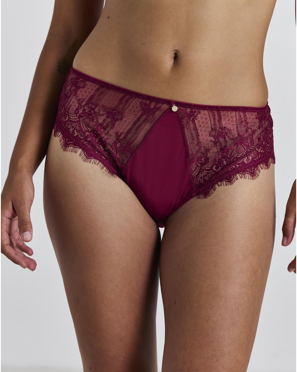 Pretty Secrets Red Full Brief Knickers
