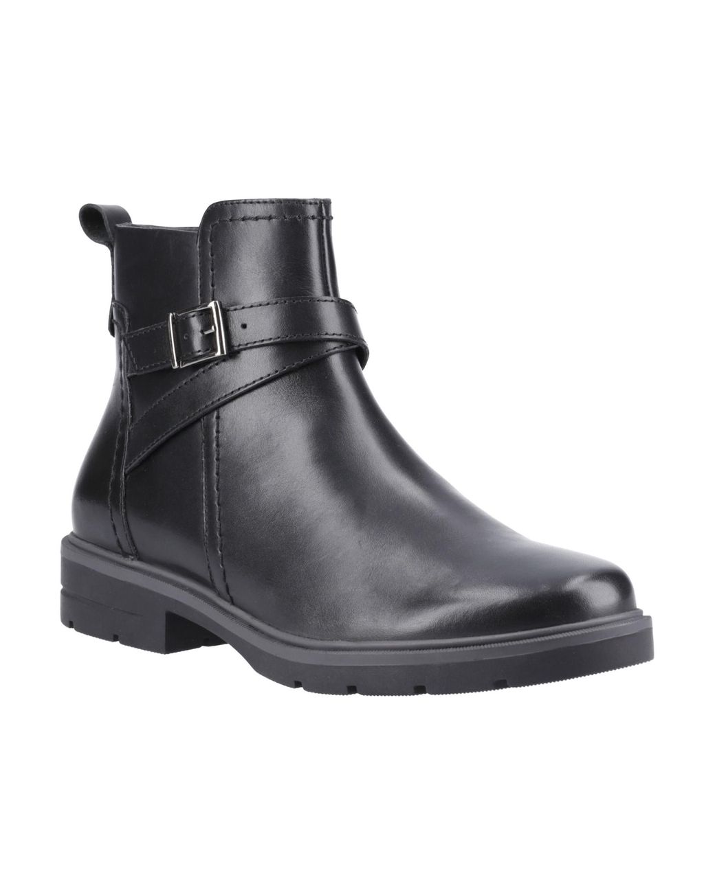 Hush Puppies Black Tove Buckle Boot