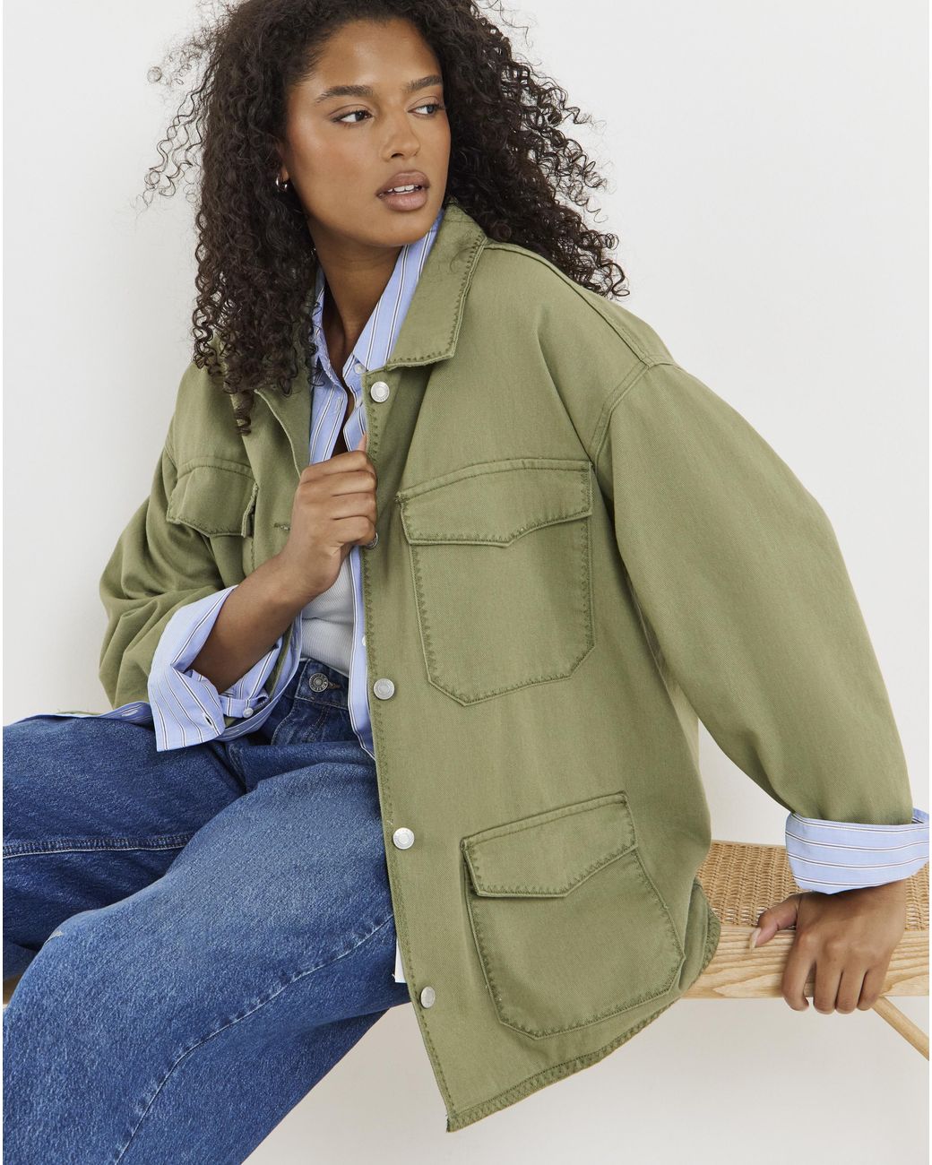 Simply Be Green Utility Jacket