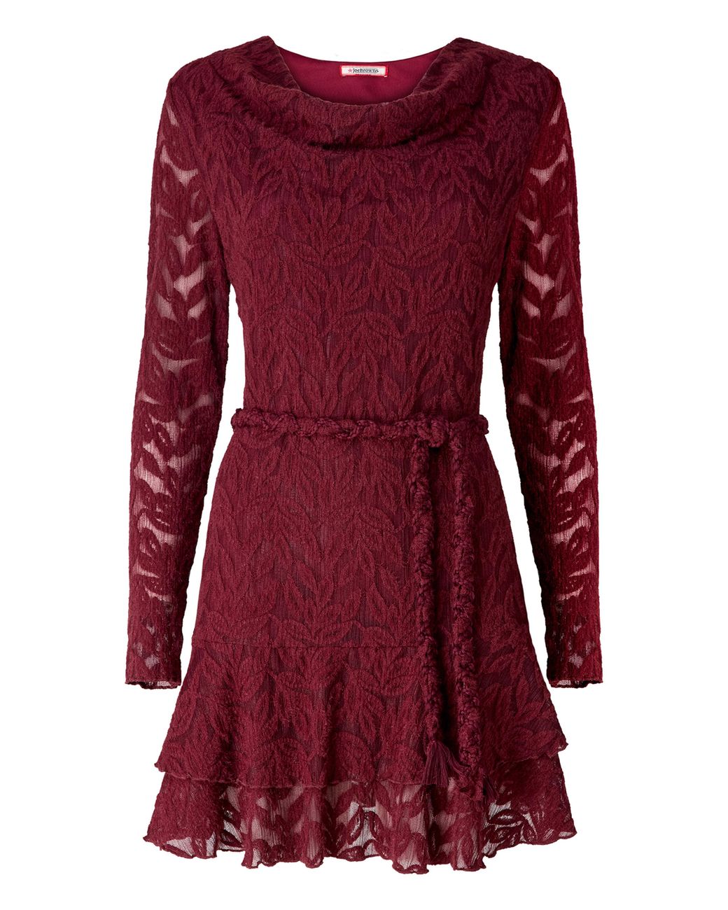Joe Browns Red Belted Lace Tunic Top