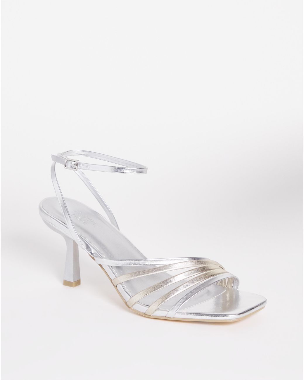 Joanna Hope White Strappy Crossover Heel E Fit