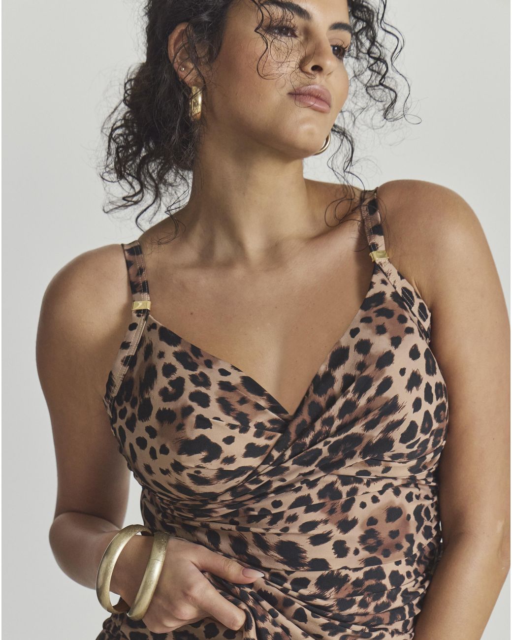 MAGISCULPT Brown Tankini Top