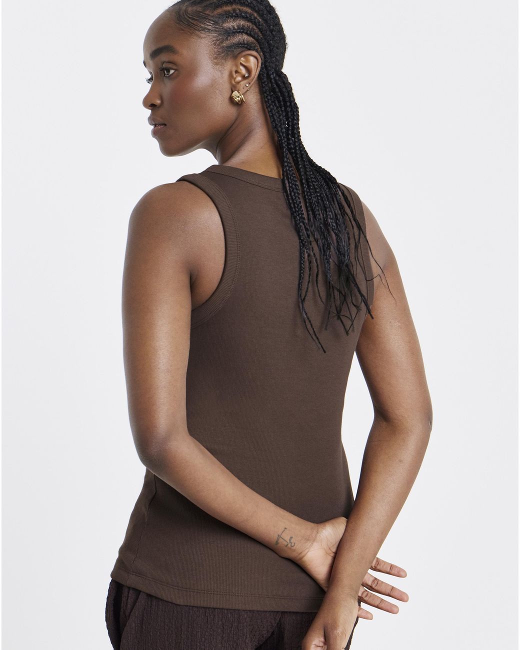 Simply Be Brown Henley Vest