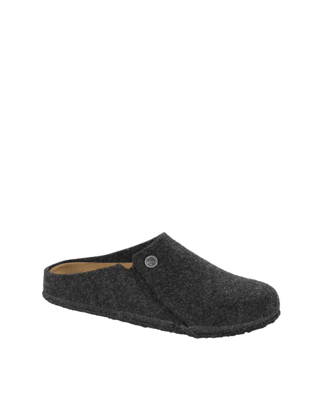 Birkenstock White Zermatt Wool Felt Mule