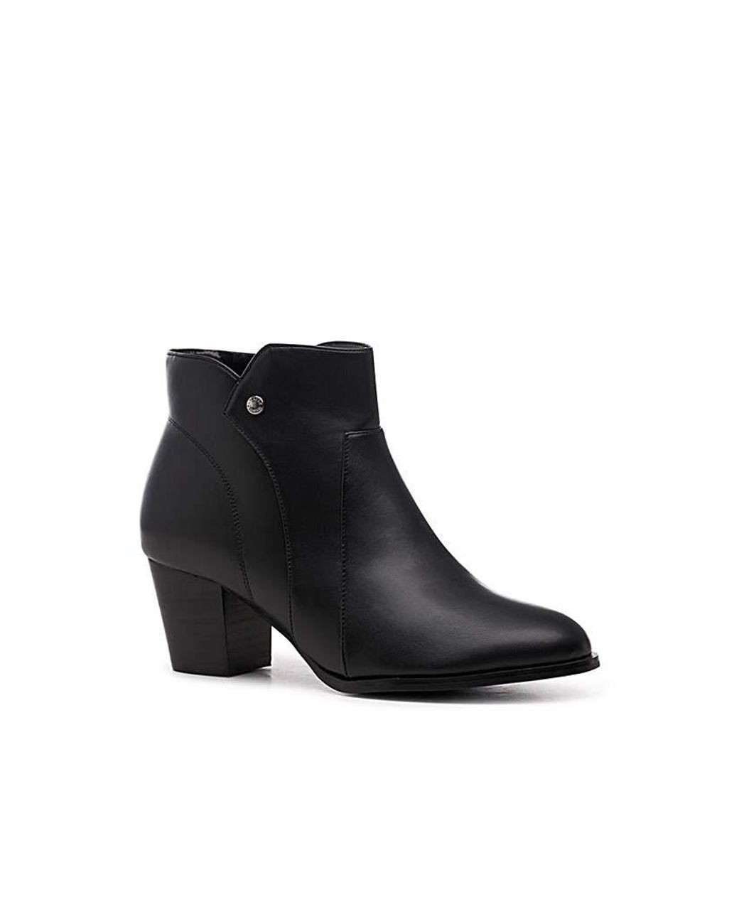 Paradox London Black Belinda Block Heel Boots
