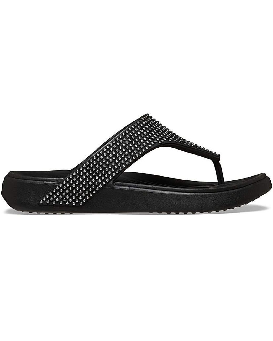 CROCSTM Black Getaway Triangle Flip Flop