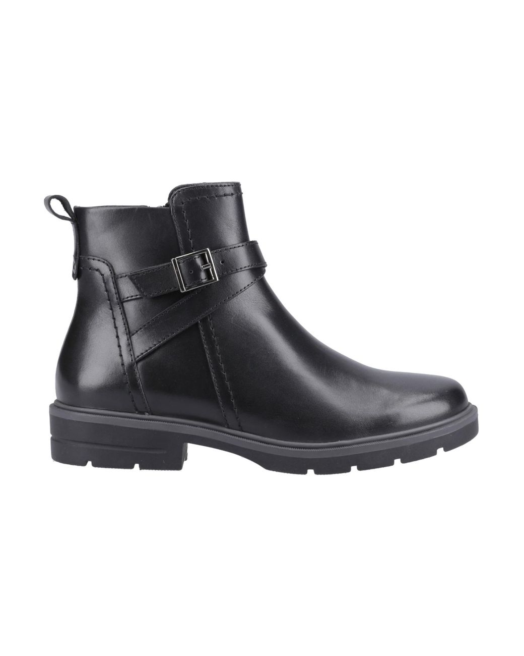 Hush Puppies Black Tove Buckle Boot