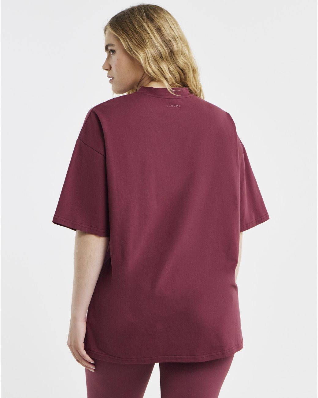 Sculpt Activewear Red Oversized T-Shirt