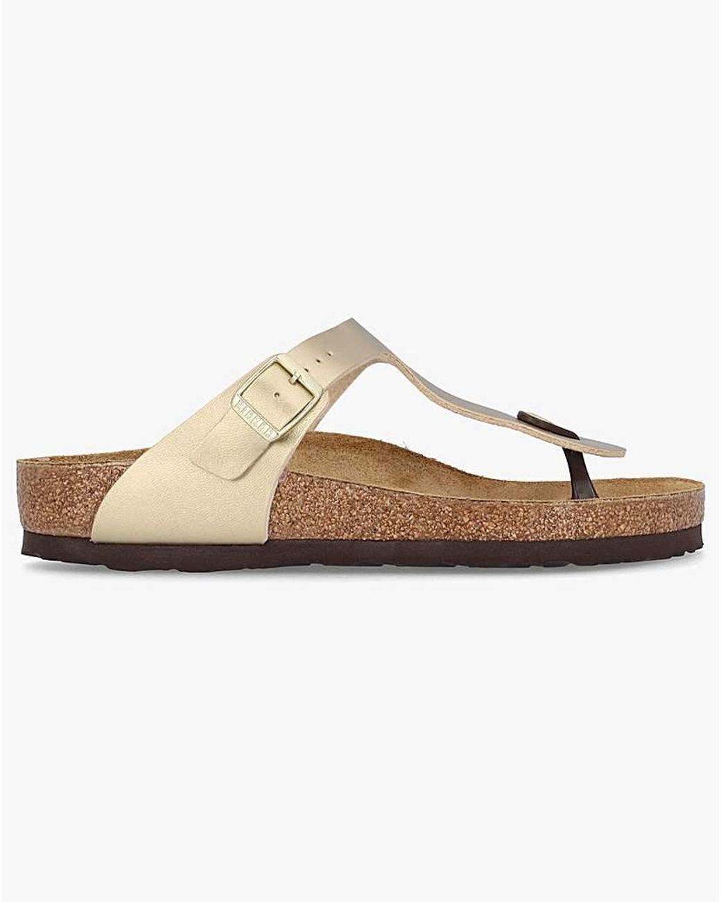 Birkenstock White Gizeh Toe Post Sandals