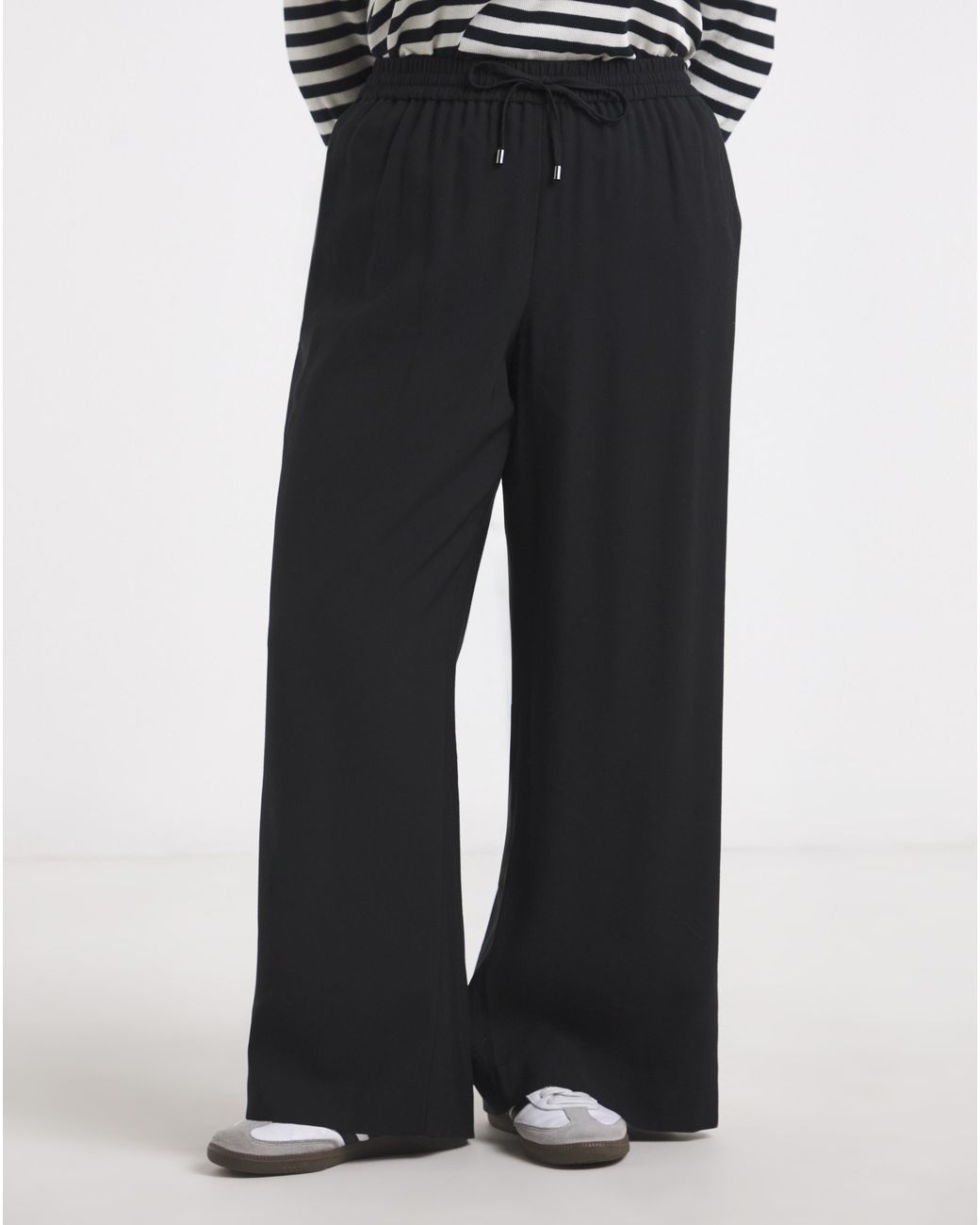 Simply Be Blue Wide Leg Trousers