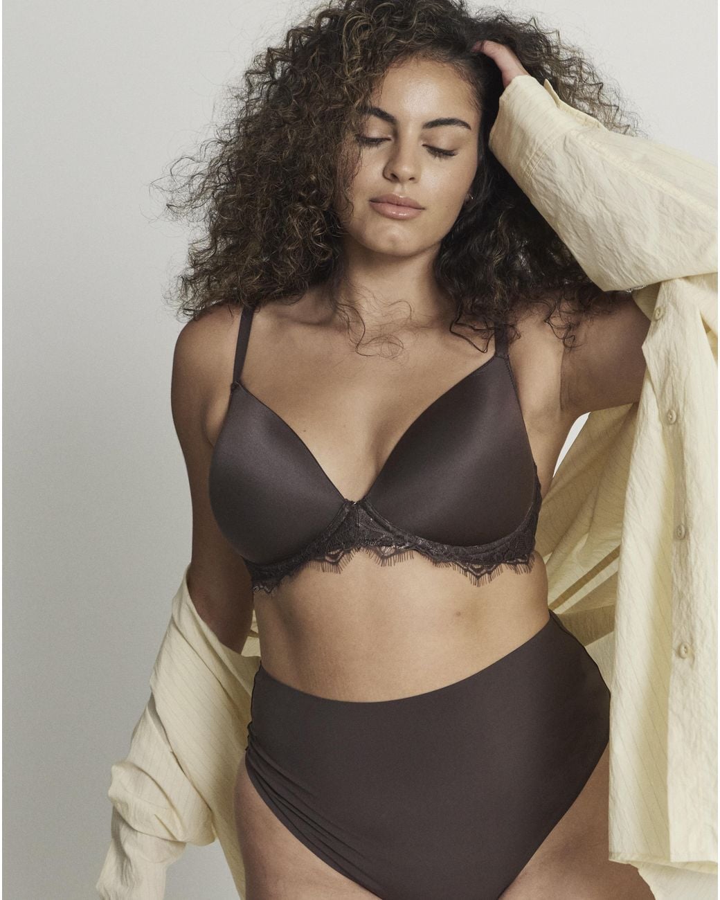 Figleaves Black Smoothing Non Wired Padded Bra