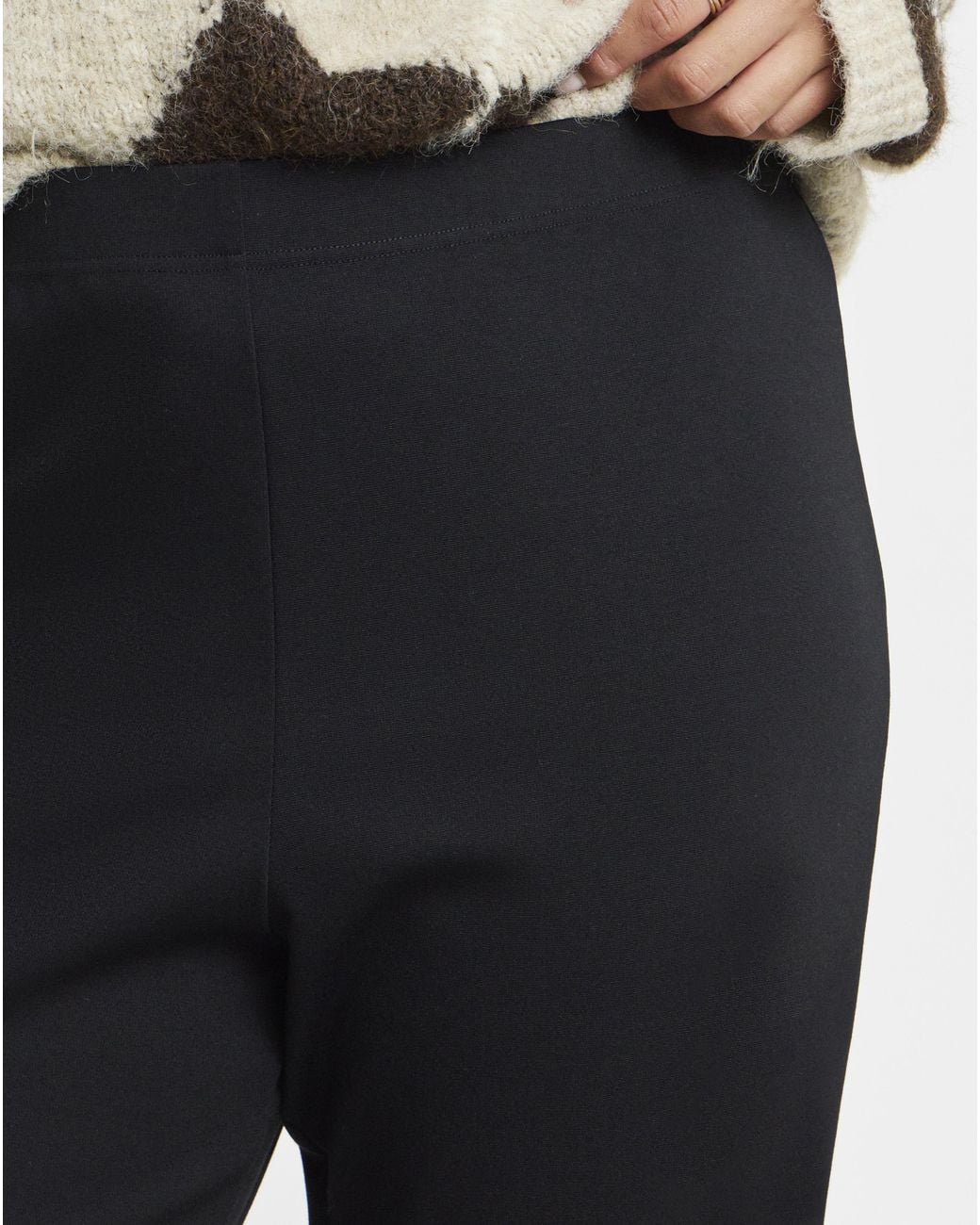 Simply Be Gray Ponte Flare Trouser