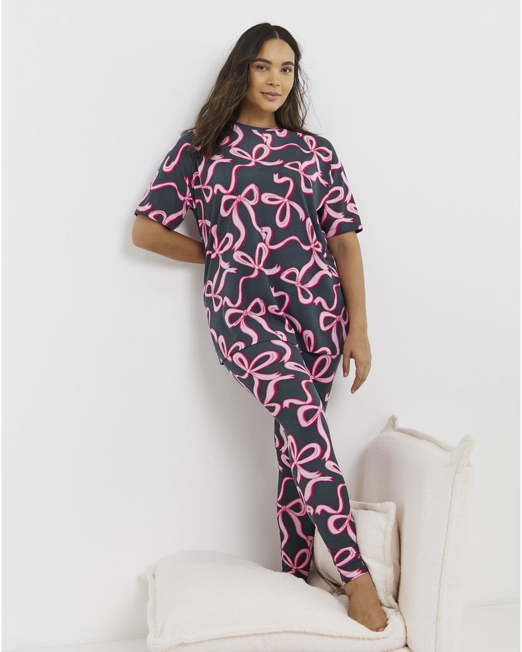 Simply Be Blue Value 2 Pack Legging Pj Set