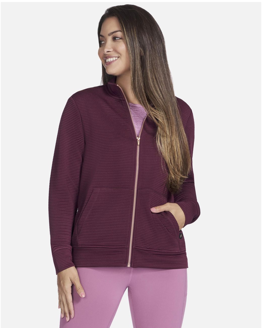 Skechers Purple Go Walk Hoodless Hoodie