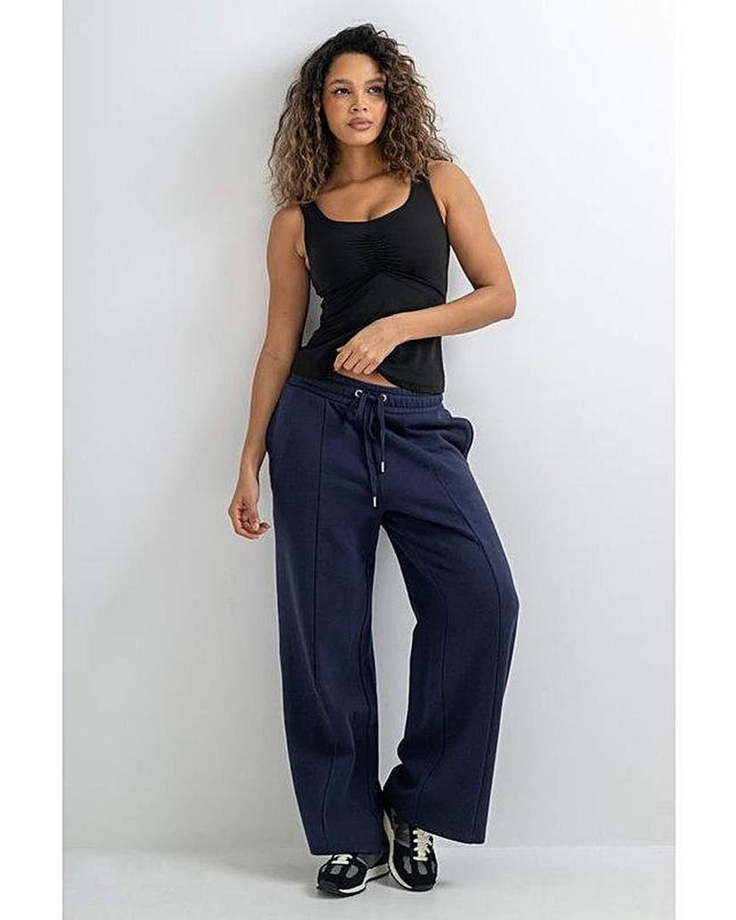 Pour Moi Blue Softest Wide Leg Jogger