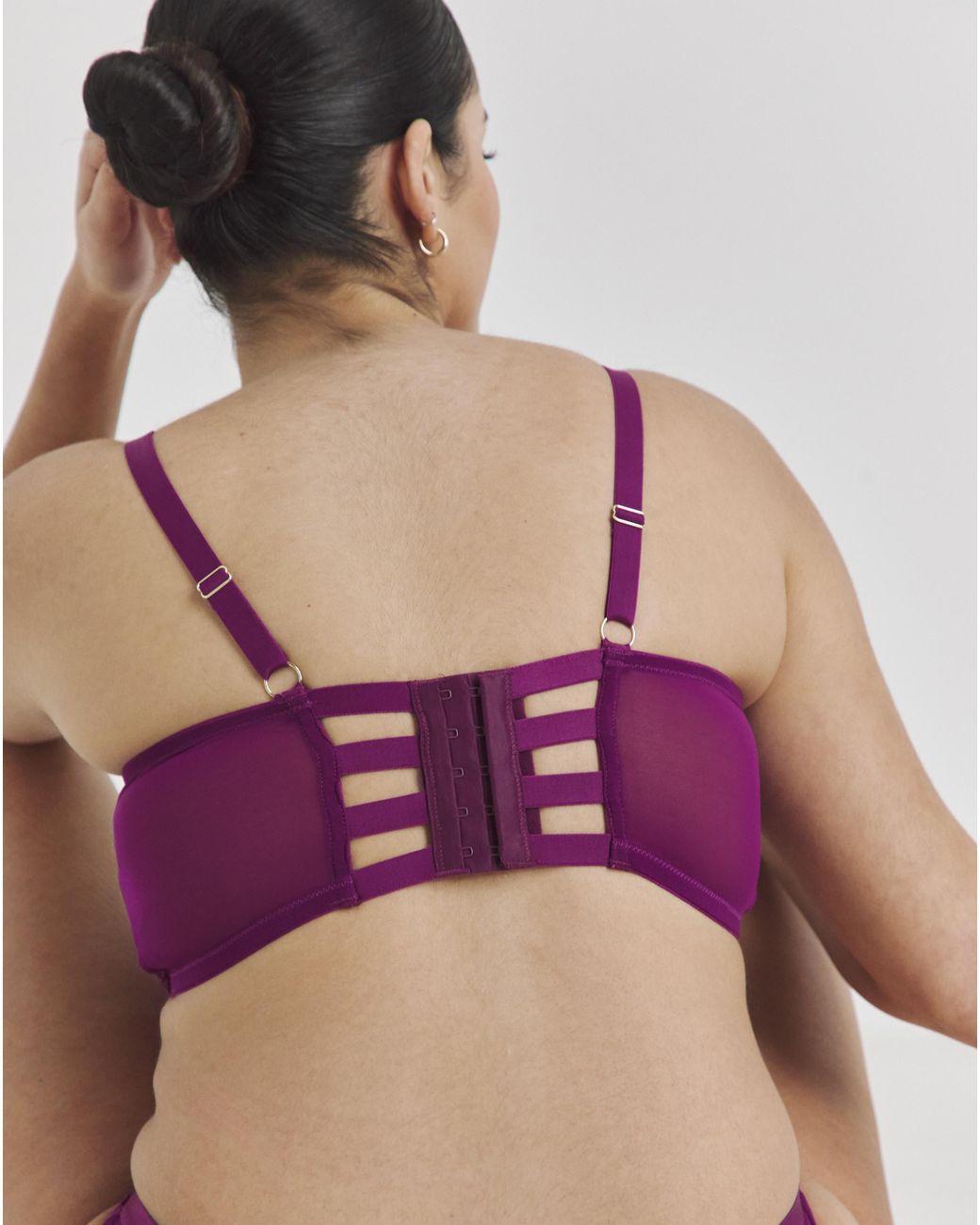 Simply Be Pink Sexy Lace Quarter Cup Bra