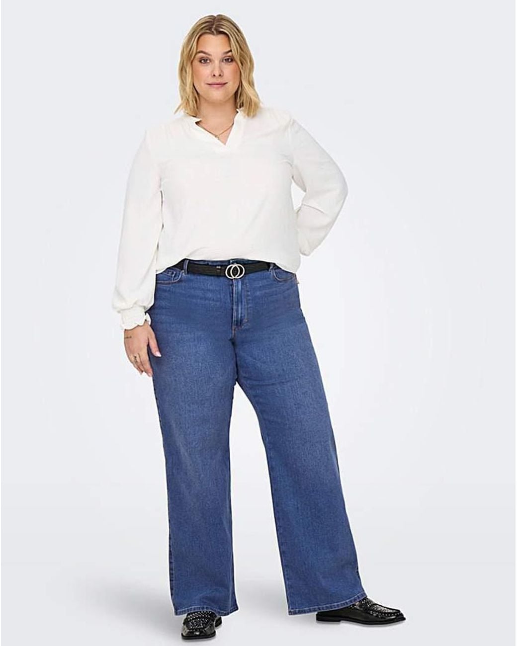 ONLY Blue Wide Leg Jean