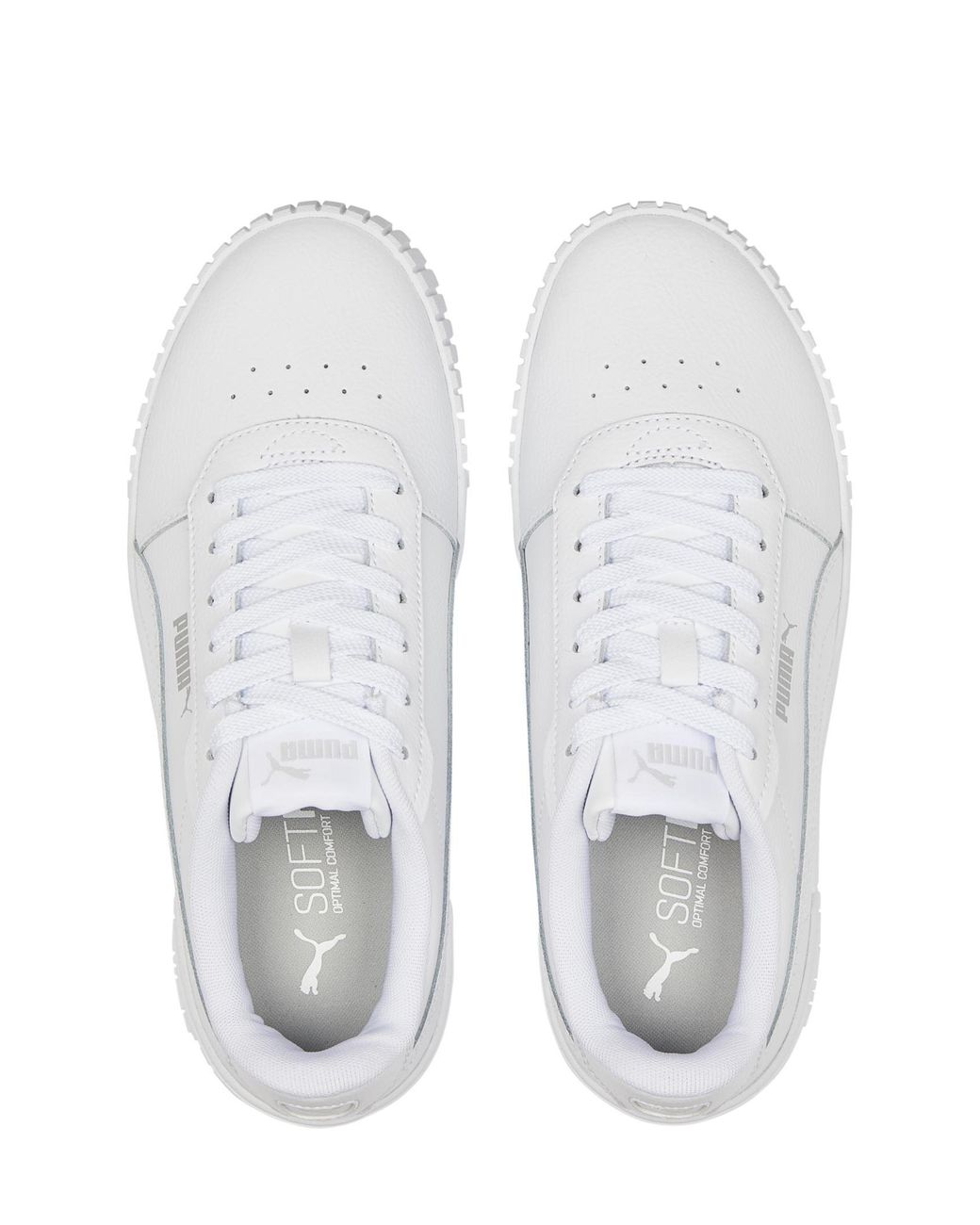 PUMA White Carina 2.0 Trainers