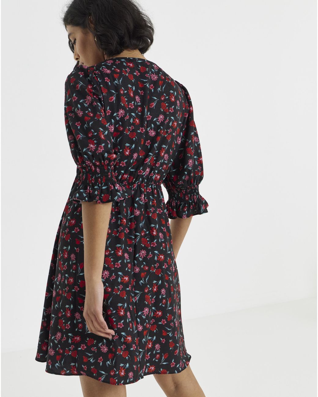 Simply Be Multicolor Floraltea Dress