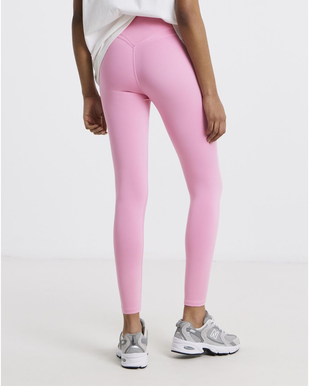 Gym King Pink Knockout Mesh Panel Legging