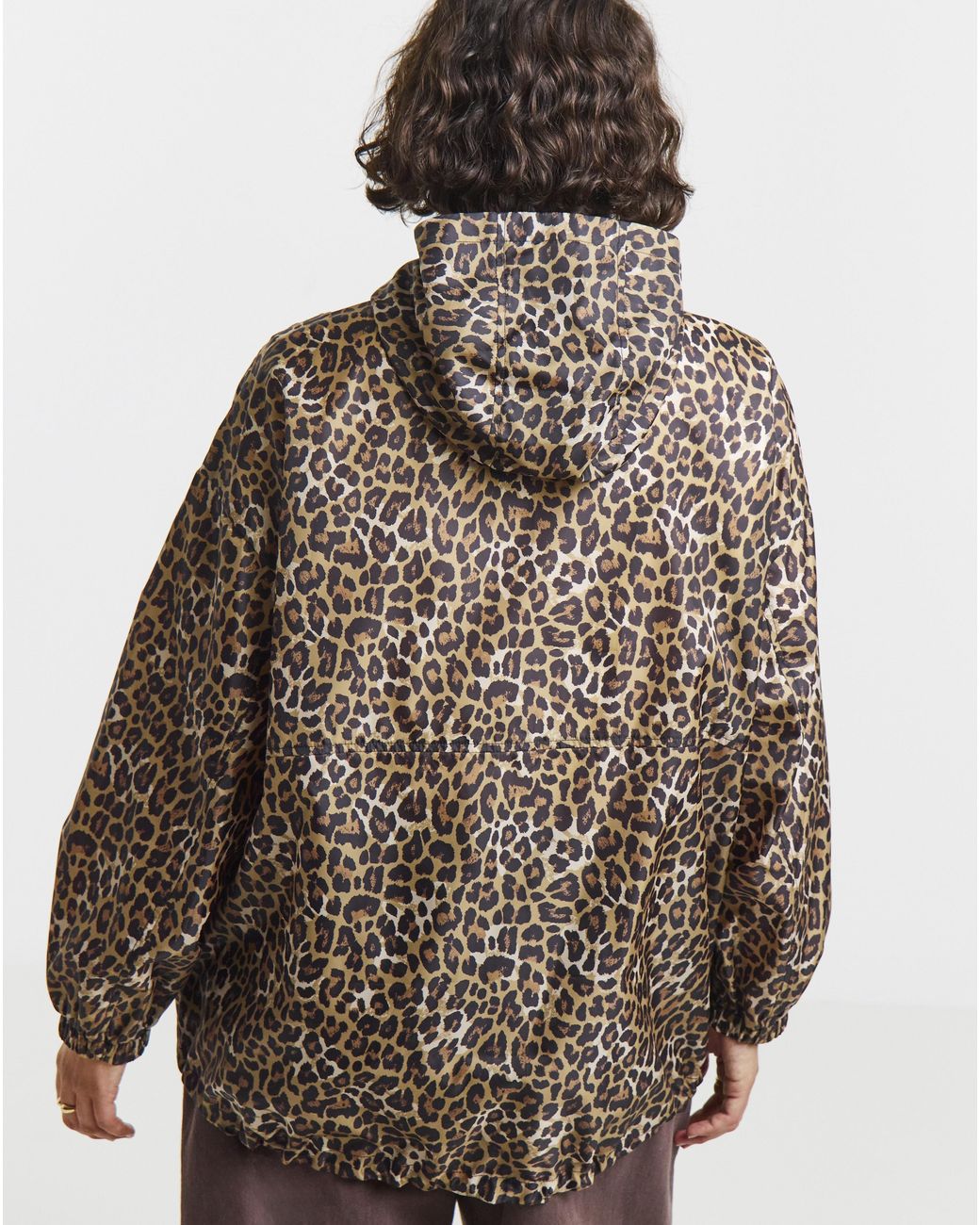 Simply Be Brown Quarter Zip Wind Breaker