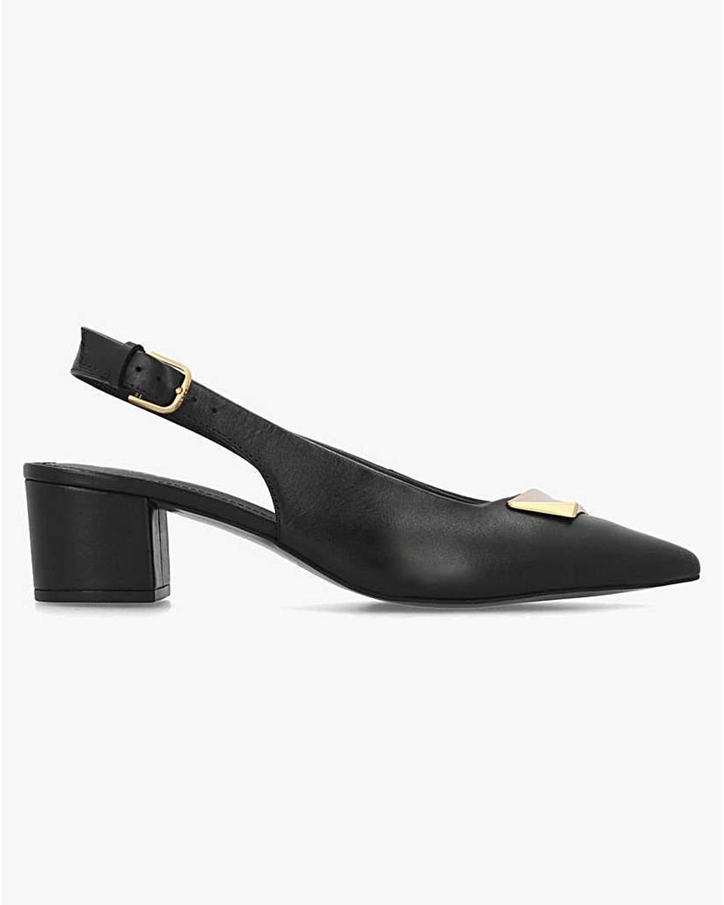 Radley Black Bliss Crescent Sling Backs