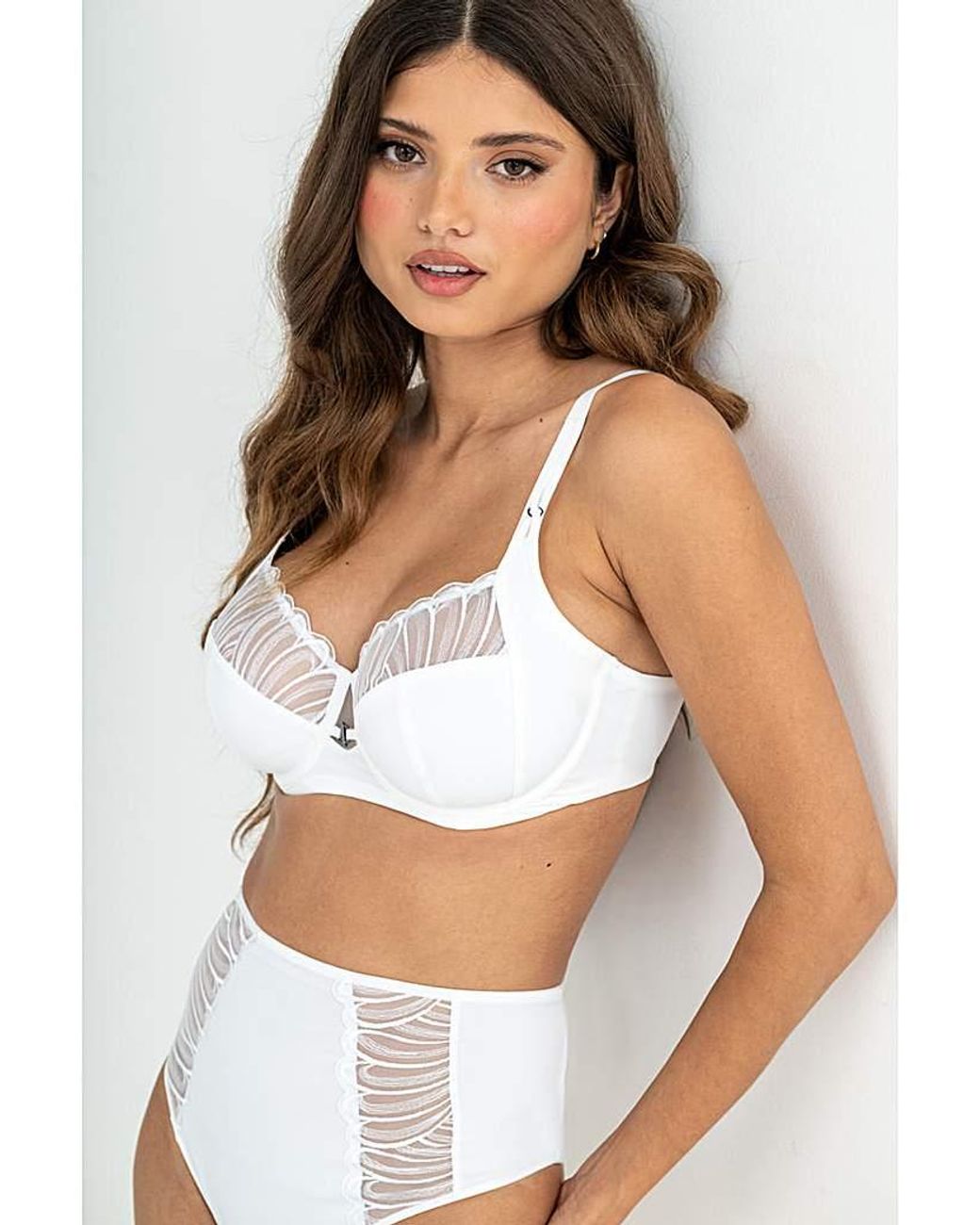 Pour Moi White Olivia Side Support Bra
