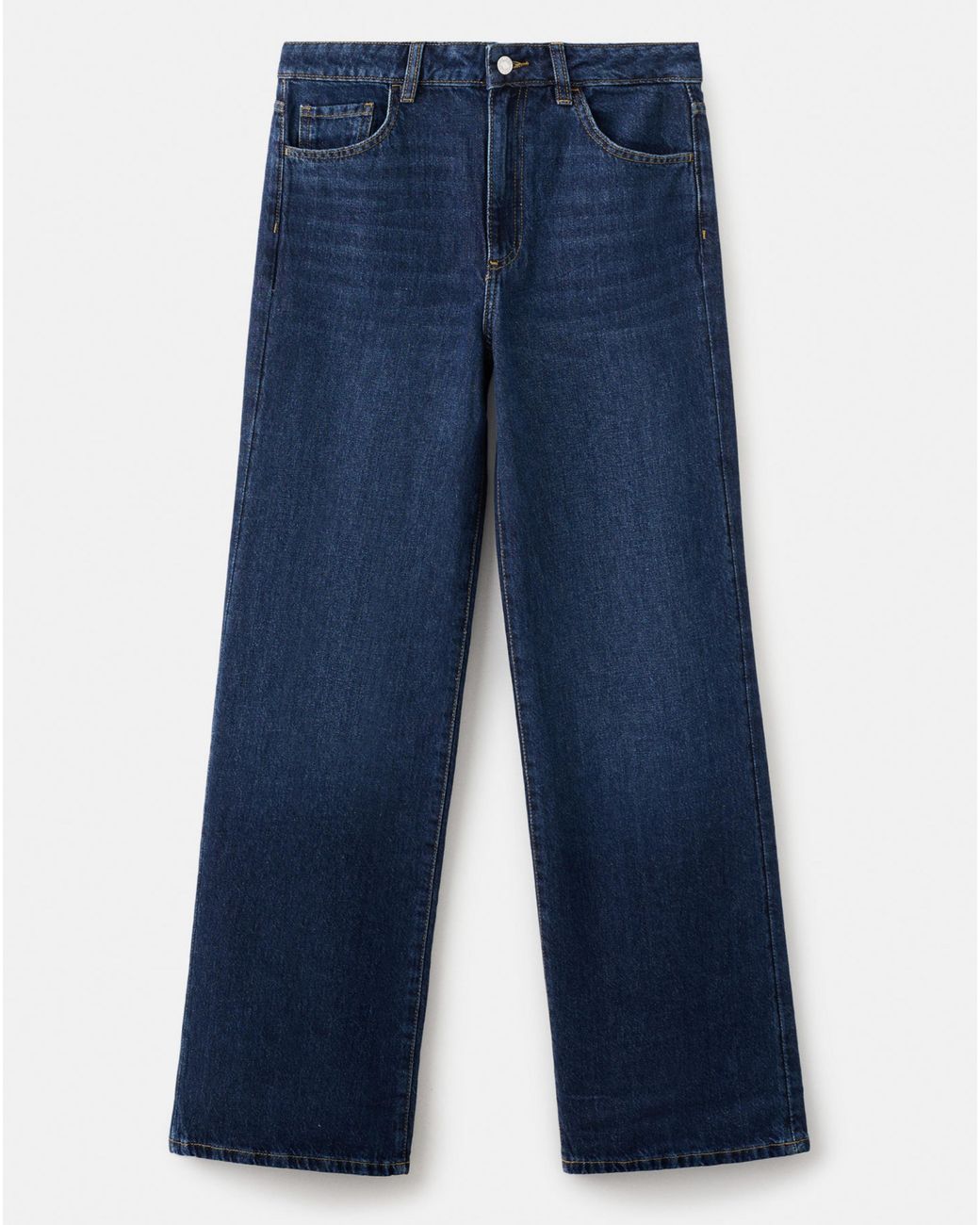 Mango Blue High-Rise Wide Leg Jean