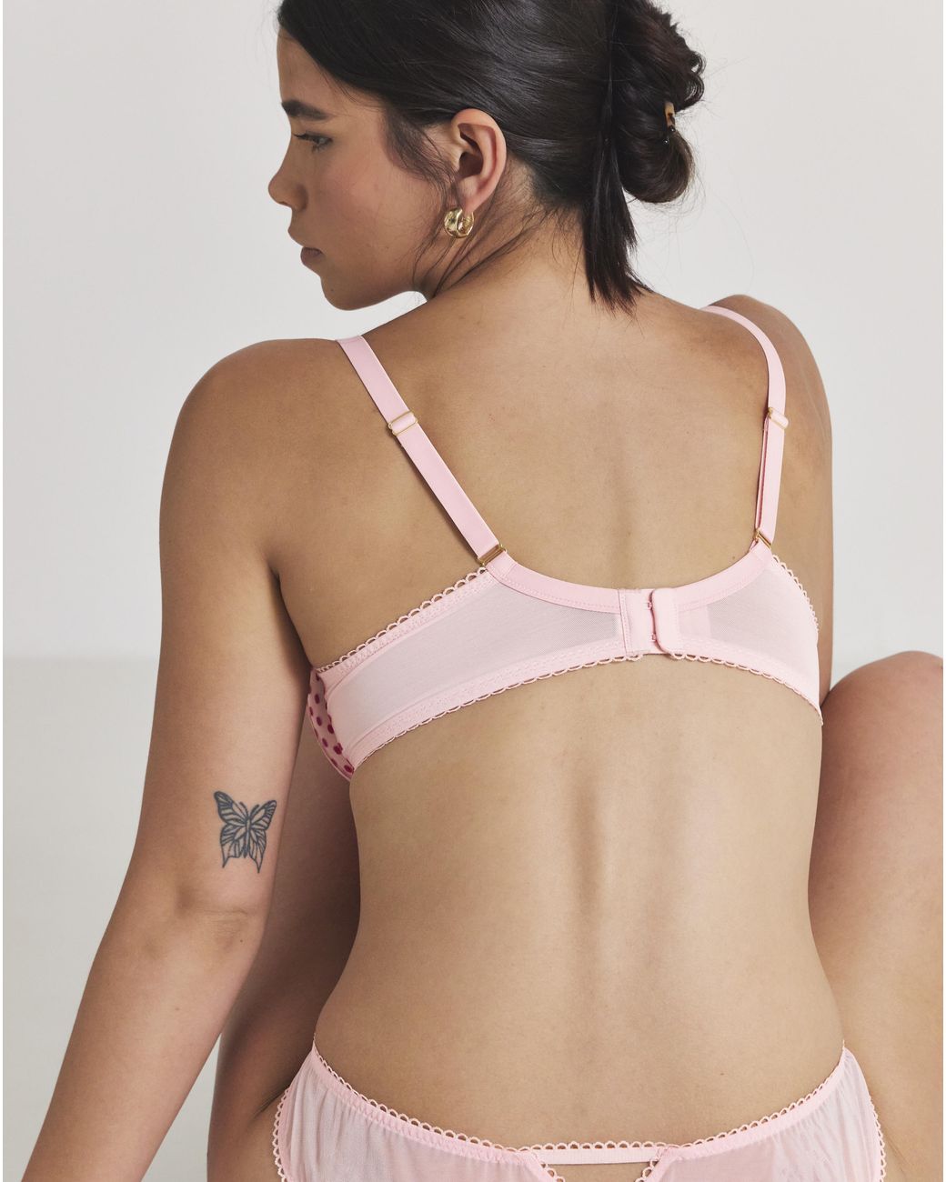 Ann Summers Pink Spot Padded Plunge Bra