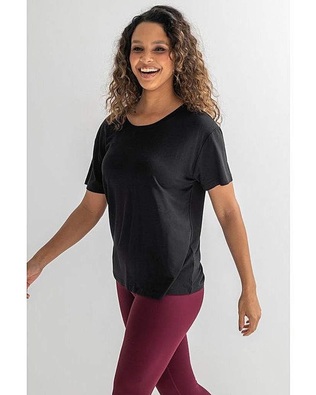 Pour Moi Black Off Duty Long Sleeve Yoga Top