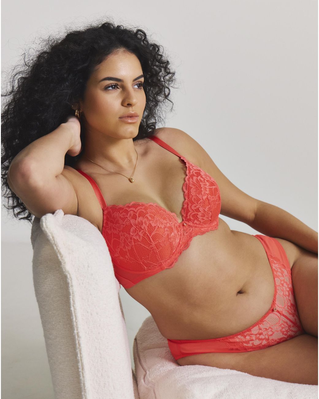 Ann Summers Red Sexy Lace Plunge Bra