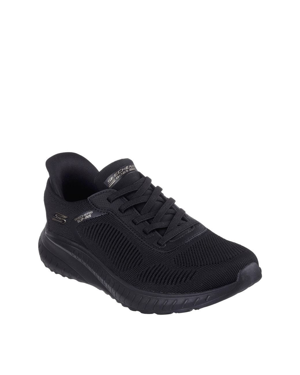 Skechers Black Bobs Squad Chaos Trainers
